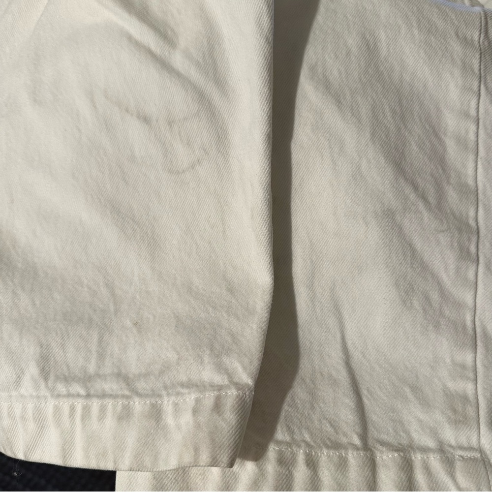 Madewell Denim Carpenter Overalls White XL - Picture 5 of 8